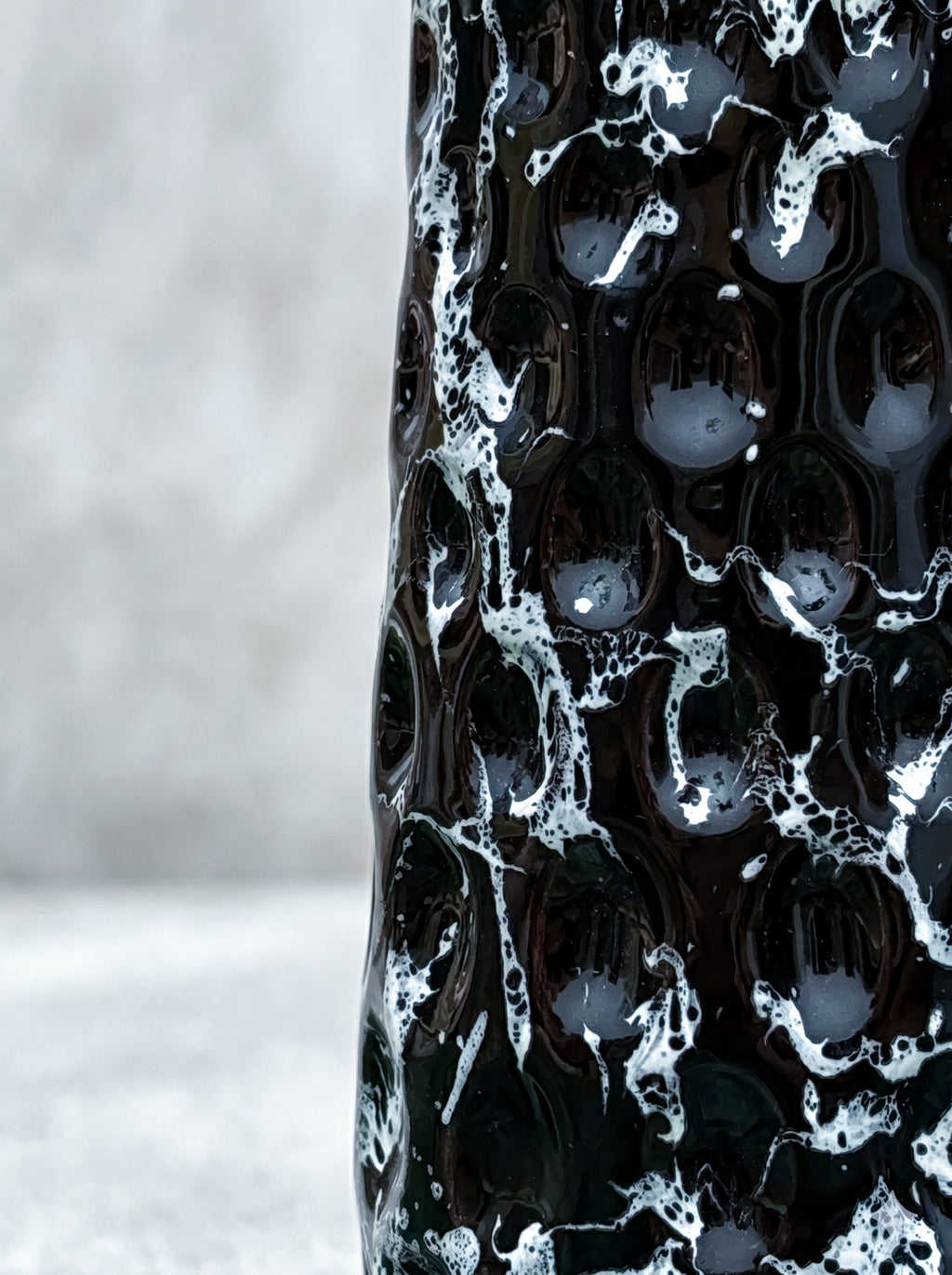 Dark Fumo Glass Vase