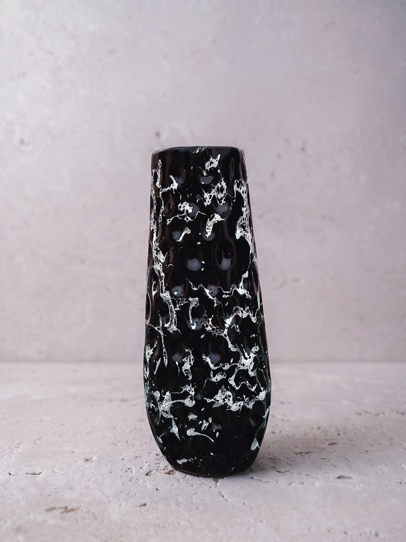 Dark Fumo Glass Vase